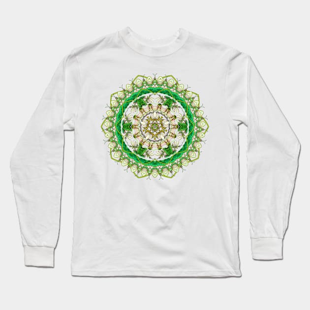 Mantis Mandala Long Sleeve T-Shirt by ThisIsNotAnImageOfLoss